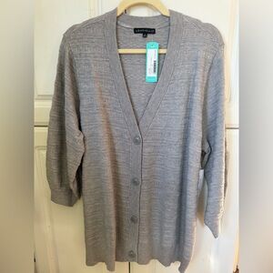 Stitch Fix Love Ellie Gray Women's Cardigan Sweater